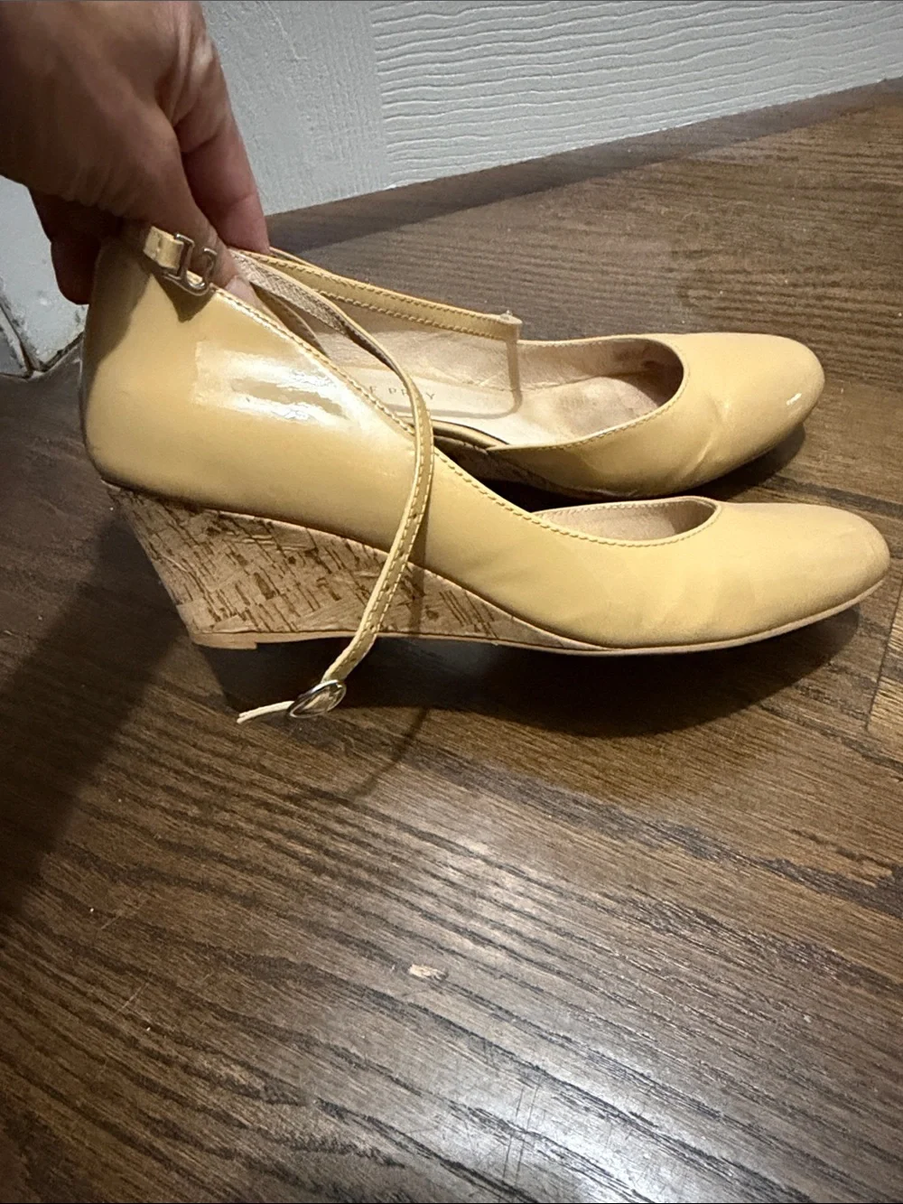 Shoes of Prey Nude Patent Ankle-Strap Pumps